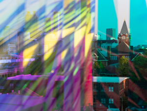 A view of Tech Tower from Crosland Tower. Photo: Georgia Tech