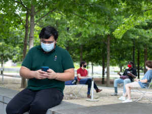 Students on the Georgia Tech campus